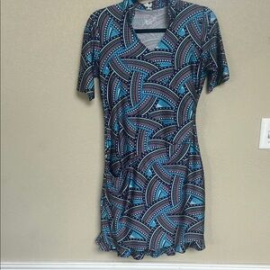 TZU TZU Blue and Black dress